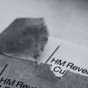 The image show cases a letter that's been opened from HMRC.