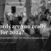 A black and white image of an audience with the text National Landlord Investment Show, 6th March at Olympia London...
