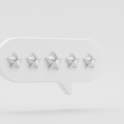 Five Star Black and White Rating in a Sppechbox