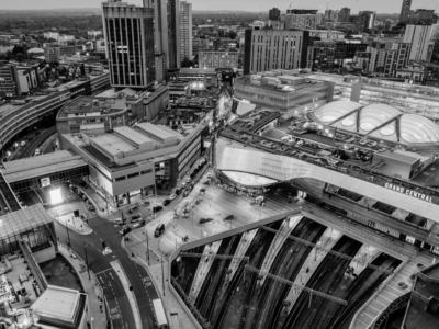 UK city black and white