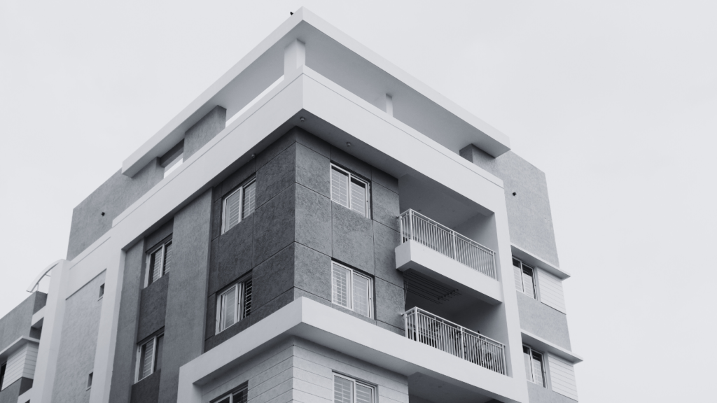 Build-to-rent - picture of top floor flat with balcony