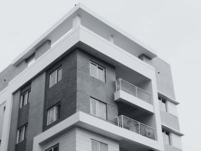 Build-to-rent - picture of top floor flat with balcony