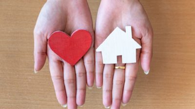 House and Heart in hands