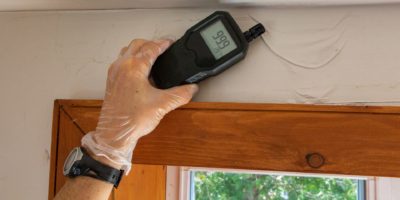 Damp checker on wall