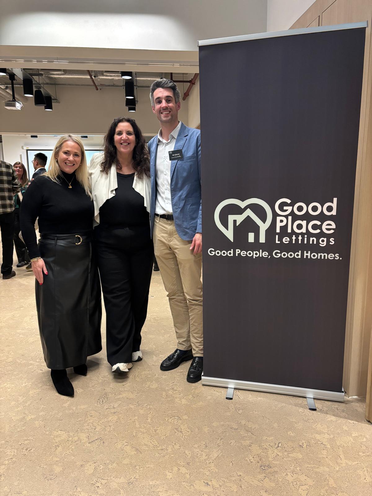 Good Place Lettings Launch of 3 people