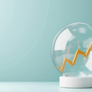 Globe with yellow arrow upwards