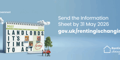 A government banner stating send the information sheet by 31 May 2026