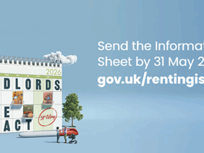 A government banner stating send the information sheet by 31 May 2026