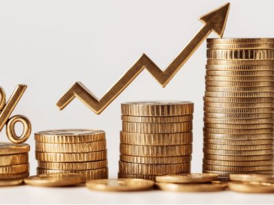 Gold coins and percentage