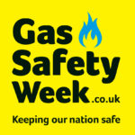 Gas Safety Week logo with yellow background